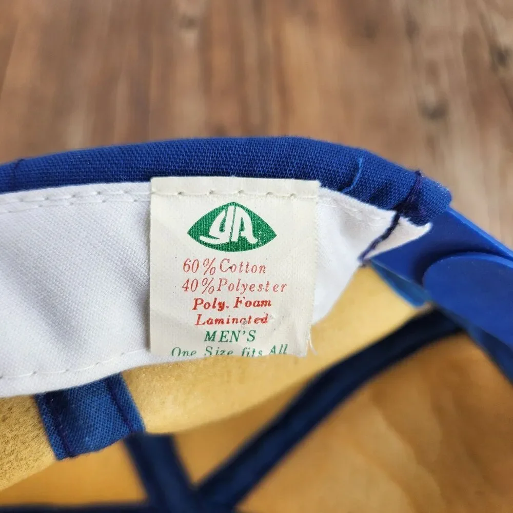 VINTAGE Wesco Foam Trucker Hat Cap White Blue Snapback Young An 80s 90s Farmer